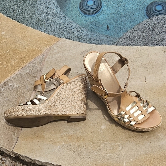 Stuart Weitzman leather platform sandals 10M - Picture 3 of 13